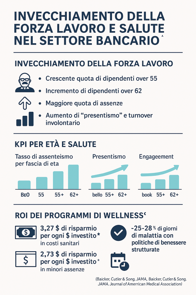 L’invecchiamento della forza lavoro nel Banking: la salute come leva strategica per la continuità operativa